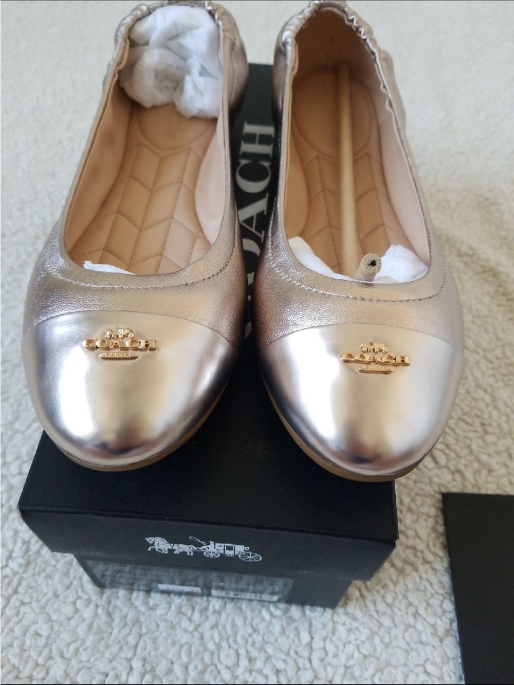 Coach Bonnie mtle ballet Champagne - Picture 3 of 9